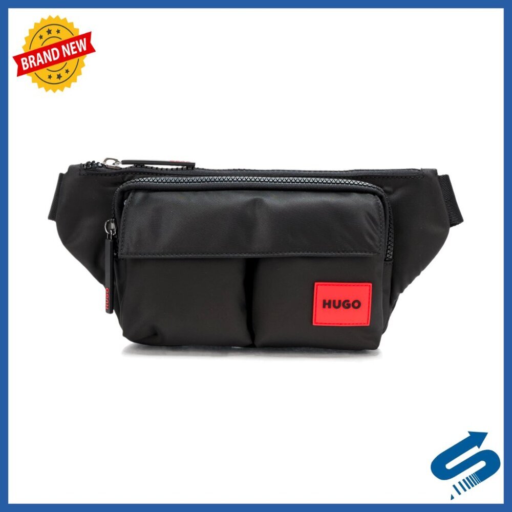 Small 13" Polyester Belt Bag with Zipper Closure and 2 Pockets